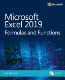 Microsoft Excel 2019 Formulas and Functions Pdf/ePub eBook