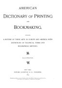 美国印刷和制书词典