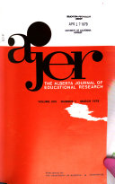 Alberta Journal of Educational Research