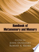 Handbook of Metamemory and Memory Book