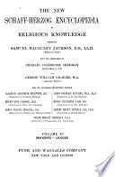 The New Schaff Herzog Encyclopedia of Religious Knowledge  Innocents Liudger Book
