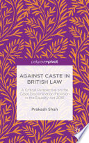 Against Caste in British Law Book