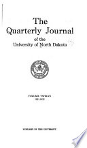 The Quarterly Journal - University of North Dakota PDF Book By University of North Dakota