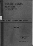 Index of NACA Technical Publications