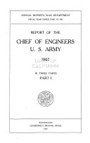 Report of the Chief of Engineers