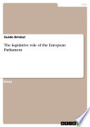 The Legislative Role Of The European Parliament