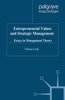 Entrepreneurial Values and Strategic Management