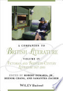 A Companion To British Literature Volume 4