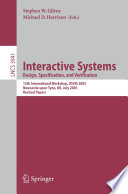 Interactive Systems  Design Specification  and Verification