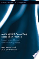 Management Accounting Research in Practice Book