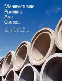 Manufacturing  Planning and Control