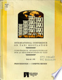 International Conference on Taxi Regulation