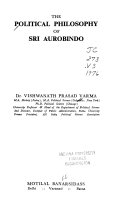 The Political Philosophy of Sri Aurobindo