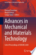 Advances in Mechanical and Materials Technology Book