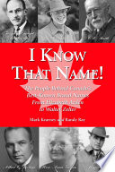I Know that Name  Book