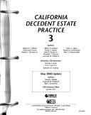 California Decedent Estate Practice
