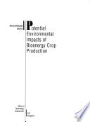 Potential Environmental Impacts of Bioenergy Crop Production