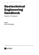 Geotechnical Engineering Handbook  Procedures