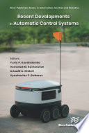 Recent Developments in Automatic Control Systems Book