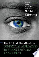 The Oxford Handbook of Contextual Approaches to Human Resource Management Book