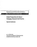 Global Perspectives on Dance Pedagogy