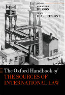 The Oxford Handbook on the Sources of International Law