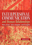 Interpersonal Communication   Human Relationships Book