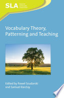 Vocabulary Theory  Patterning and Teaching