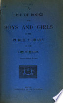 A List of Books for Boys and Girls PDF Book By N.a