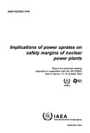 Implications of Power Uprates on Safety Margins of Nuclear Power Plants Book