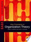 Key Concepts in Organization Theory Book