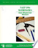 Naep 1996 Mathematics State Report For Missouri