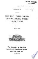 Bulletin of the Maryland Agricultural Experiment Station Book PDF