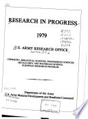 Research in Progress Book