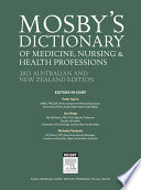 Mosby's Dictionary of Medicine, Nursing and Health Professions - Australian & New Zealand Edition - eBook