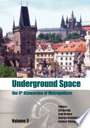 Underground Space     The 4th Dimension of Metropolises  Three Volume Set  CD ROM
