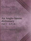 An Anglo-Saxon dictionary
