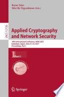 Applied Cryptography and Network Security Book