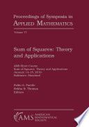 Sum of Squares: Theory and Applications