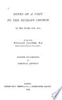 Notes of a Visit to the Russian Church in the Years L840  1841 Book