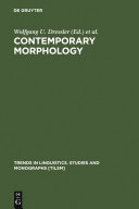 Contemporary Morphology
