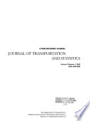 Journal of Transportation and Statistics