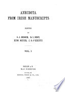 Anecdota from Irish Manuscripts