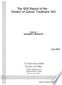 Report of the Division of Cancer Treatment  NCI 