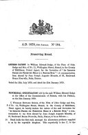 English Patents of Inventions, Specifications