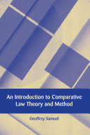 An Introduction to Comparative Law Theory and Method