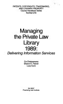 Managing the Private Law Library