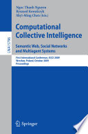 Computational Collective Intelligence  Semantic Web  Social Networks and Multiagent Systems Book