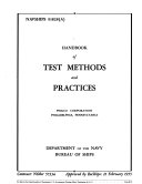 Handbook of Test Methods and Practices [on the Fundamentals of Testing Electronic Equipment]