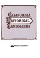 California Historical Landmarks Book